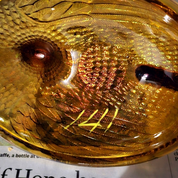 Indiana Glass Hen on Nest- Top Only - Picture 3 of 3